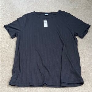 Old Navy Women’s Luxe Ribbed Slub-Knit T-Shirt